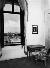 italie, veneto, stra, salon de napoleon dans la villa pisani, 1954