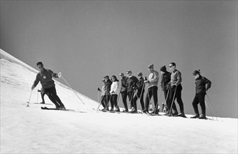 école de ski, 1965
