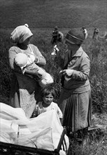 italie, lutte contre le paludisme, administration de kinin, juillet 1926