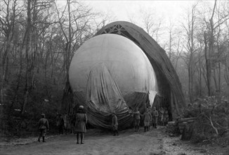 hangar à ballons freinés sur le karst, 1915 1918