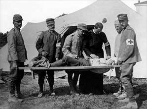 guerre, blessé à l'hôpital de campagne, 1915 1918