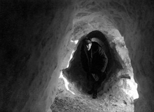 tunnel dans la neige, première guerre mondiale, 1915-18