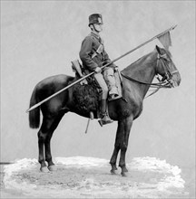 soldat de la cavalerie italienne, 1900