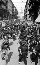 bersaglieri au centre de milan, 1934