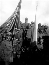 soldats à la conquête du "drapeau vert du prophète", libye, 1911