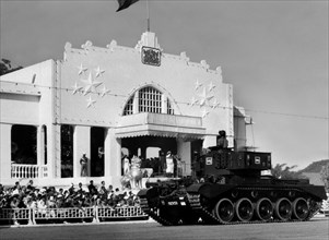 asie, birmanie, parade militaire en birmanie, 1960
