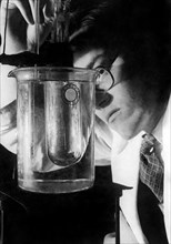 sciences, laboratoire de préparation du ddt anti-malaria, 1946