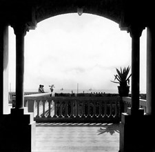 cervia, terrasse d'hôtel, 1920