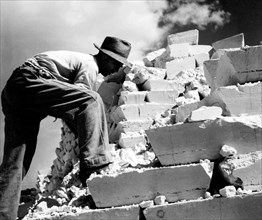 mine de soufre de porto empedocle, pains de soufre, 1950