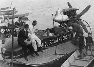 italie, croisière nautique pavia-venezia, années 1930
