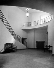 bolzano, intérieur d'hôtel, hall, 1920
