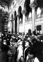 Écoliers visitant la cathédrale de Monreale, 1978