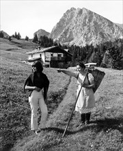 une cabane alpine dans le trentin, 1969