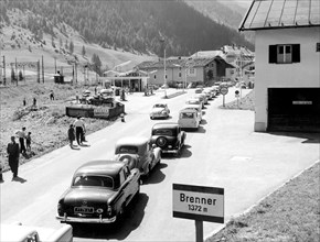 circulation à la frontière du brenner, 1968