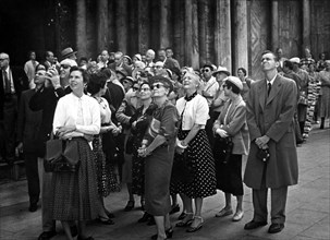 venise, touristes, 1956