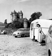 caravane près du château de Val, 1959