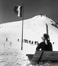 école de ski, pistes, 1965