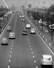 ancienne autoroute en lombardie, 1961