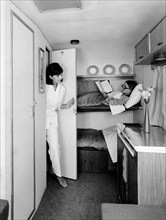intérieur de caravane, 1970