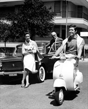 scooter, vespa 50, 1964