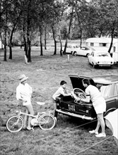 lac maggiore, vélo autocamping, 1965