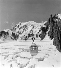 téléphérique de monte bianco, 1957
