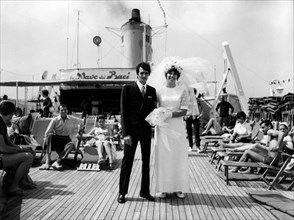 mariage célébré sur le navire, 1960