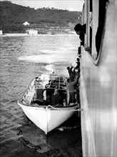 ferry-boat dans l'archipel toscan, 1965