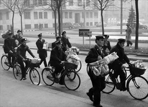 Group of postmen. 1956
