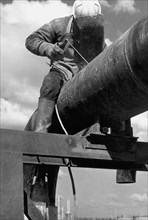 Welder worker. 1960