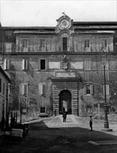 Pontifical Palace. gandolfo castel. 1900