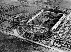 Lazio. archaeological area of Ostia Antica. 1939