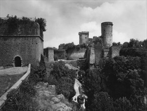 Lazio. castello dei borgia. nepi. 1920