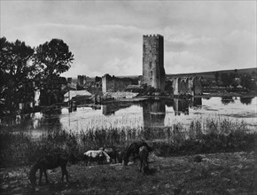 Lazio. ruins of the cities. Ninfa. 1920