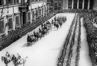 Italy. Rome. royal procession for the inauguration of the legislature. 1930