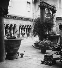 Italy. Rome. cloister of the Basilica of Santa Cecilia. 1940-50