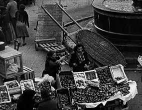 Italy. lazio. piazza del gesù. viterbo. 1950