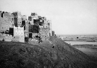 Yemen. marib. view of ancient saba. 1956