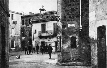 Italy. Tuscany. Casciano. Piazza del Popolo. 1910-20