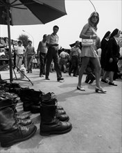 Italy. Lazio. Rome. the Porta Portese market. 1971