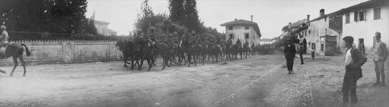 Cavalry Occupying A Country Near Isonzo River. 1915-18