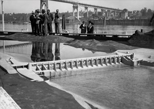 Usa. Columbia River. Model Of Bonneville Dam. 1936