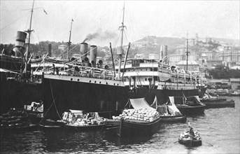 Italy. Genoa Harbour. July 1910