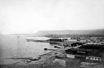 View Of The Port Of Baku In The Caucasus. 1910-20