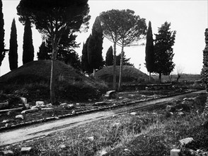 Mounds Of The Orazi And Curiazi. Via Appia Antica. Albano Laziale. 1910