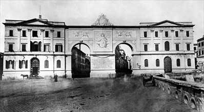 Rome. Piazza Pia Imbocco Dei Borghi 1870