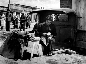 Turkey. Kars. Armenian Cobbler In The Market Square. 1960