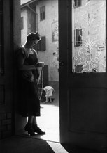 Italy. Campania. Amalfi. Woman Portrait. 1950