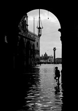 Flooding. St Mark's Square. Venice. Veneto. Italy 1910-20