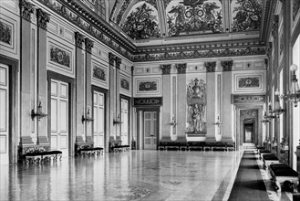 The Throne Room. Royal Palace. Caserta. Campania. Italy 1910-20